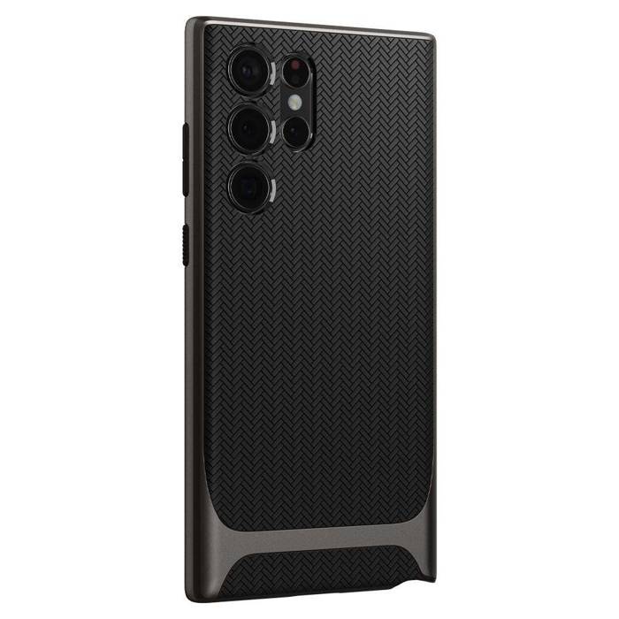 Case Spigen Samsung Galaxy S22 Ultra Neo Hybrid Gunmetal Black Case