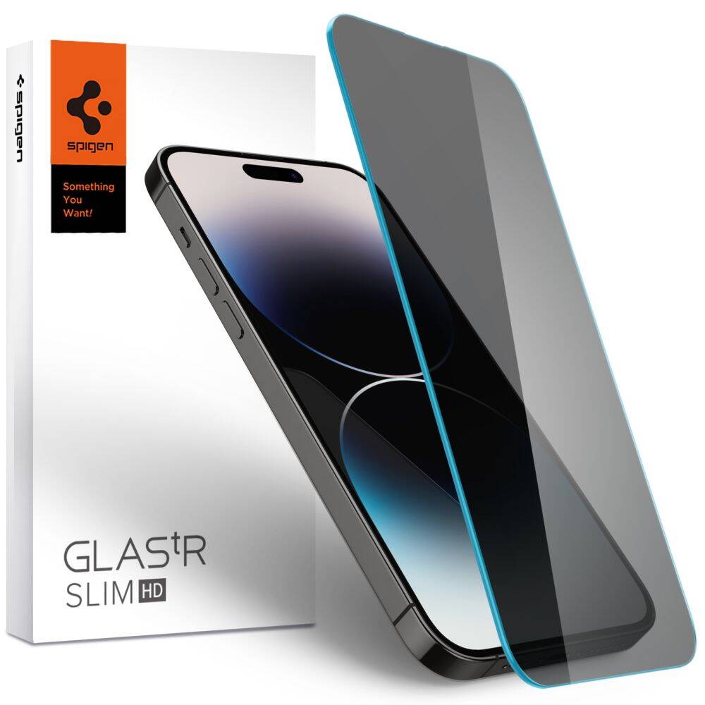 Verre trempé Spigen Glas.tr Slim iPhone 14 Pro Max Privacy - Shop