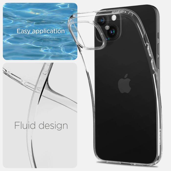 Coque Spigen Liquid Crystal iPhone 15 Cristal Clear Case