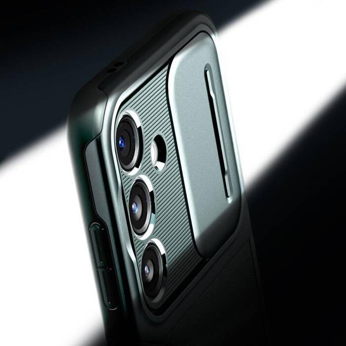 Coque Spigen Optik Armor Samsung Galaxy S24 Abyss Green Case