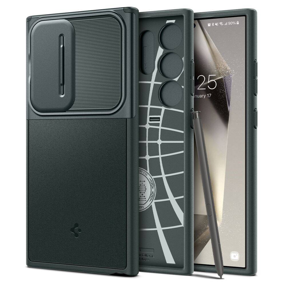 Etui Spigen Optik Armor Samsung Galaxy S24 Ultra Abyss Green Case - Shop