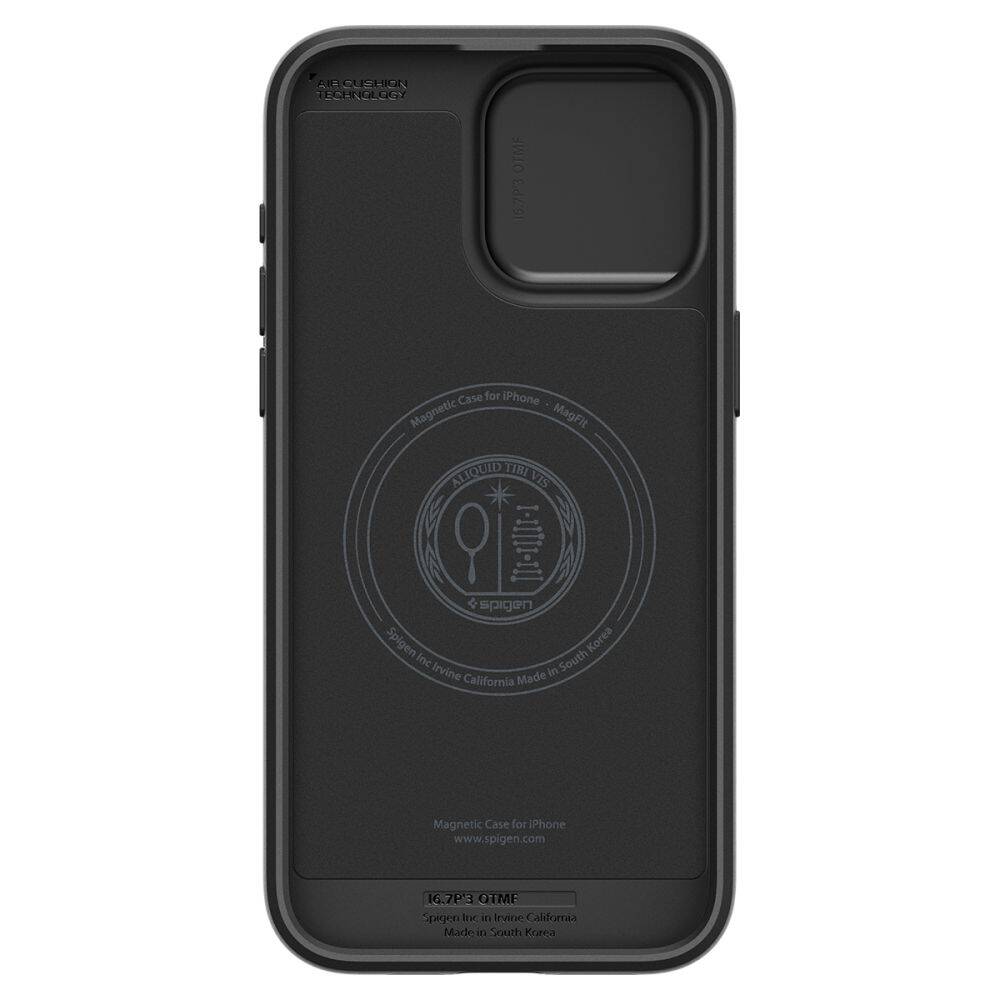 Hülle Spigen Optik Armor Mag MagSafe iPhone 15 Pro Max Schwarz Case