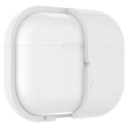 Hülle Spigen Silikon Fit Strap Apple Airpods Pro 1 / 2 Weiß/Grau Case
